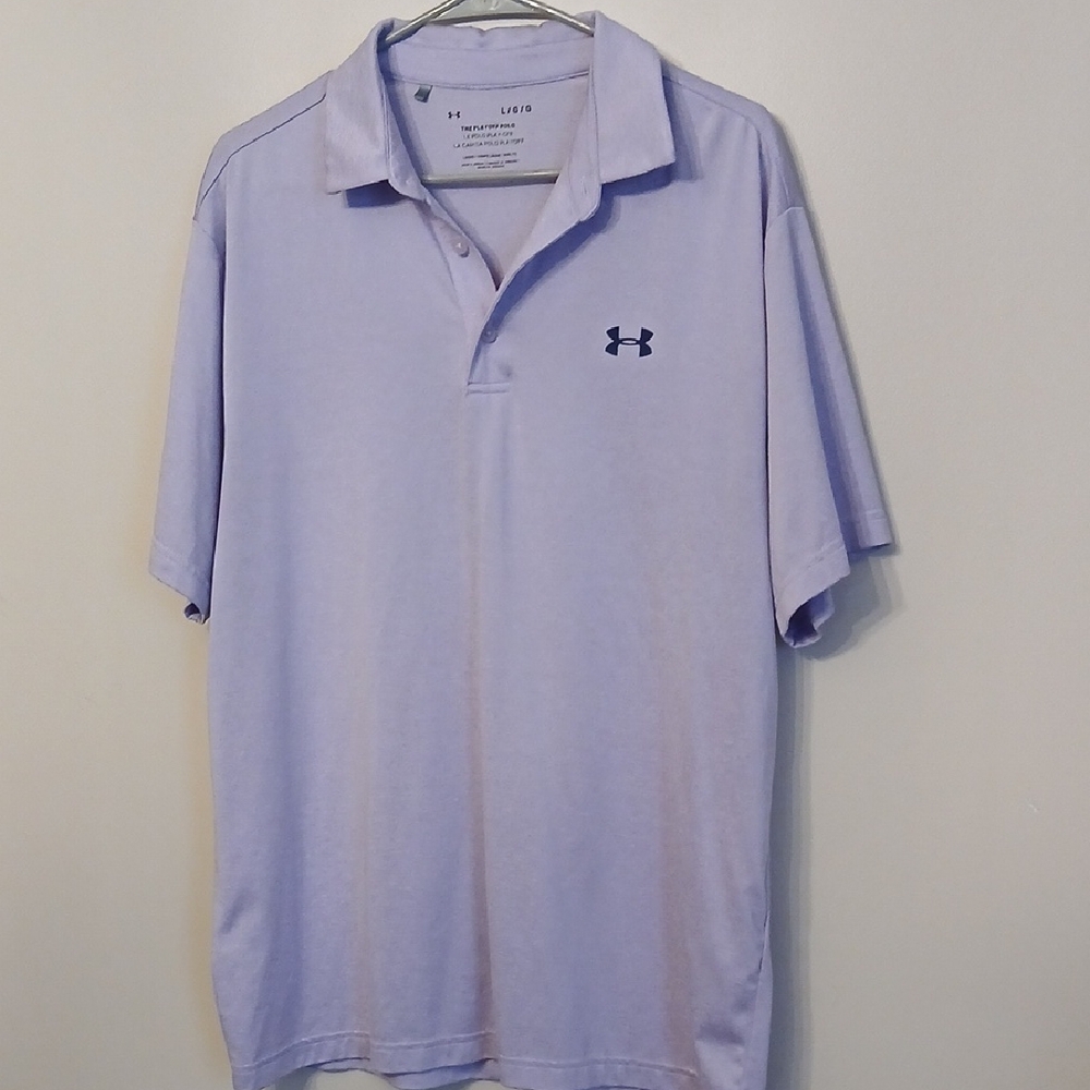 Under Armour Men's Lavender Polo Shirt